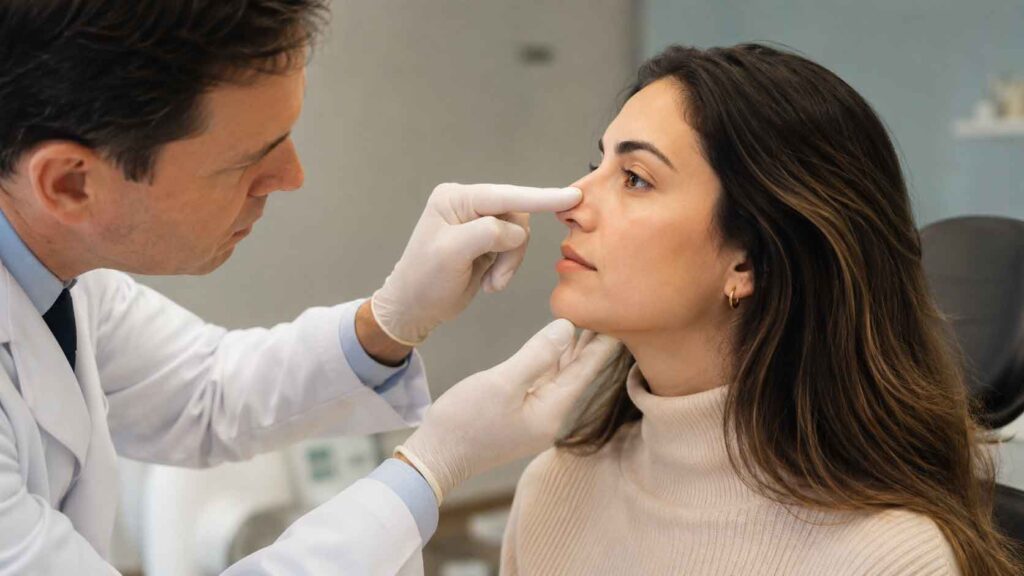 Avaliação para rinoplastia